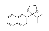 2-异丙基-2-(萘-2-基)-1,3-氧硫杂环戊烷 结构式