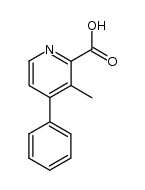 3-甲基-4-苯基吡啶-2-羧酸 结构式