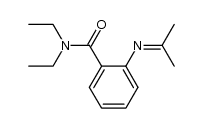N,N-二乙基-2-(丙-2-亚基氨基)苯甲酰胺 结构式