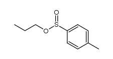 对甲苯亚磺酸正丙酯 结构式
