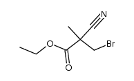 ethyl 3-bromo-2-cyano-2-methylpropanoate 结构式