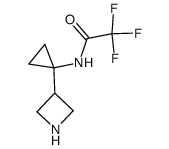 N-(1-azetidin-3-yl-cyclopropyl)-2,2,2-trifluoro-acetamide 结构式