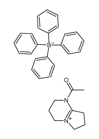 N5-乙酰基-DBN四苯基硼酸盐 结构式