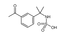 (2-(3-acetylphenyl)propan-2-yl)sulfamic acid 结构式