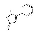 3-(4-吡啶基)-1,2,4-恶二唑-5(2H)-硫酮 结构式