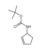 tert-butyl cyclopent-2-ene-1-carbamate 结构式