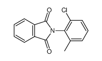 N-(2-氯-6-甲基苯基)邻苯二甲酰亚胺 结构式