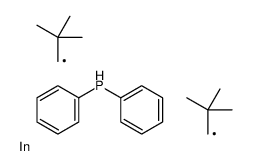 bis(2,2-dimethylpropyl)indium,diphenylphosphane 结构式