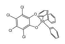4,5,6,7-tetrachloro-2,2-dihydro-2,2,2-triphenyl-1,3,2-benzodioxastibole 结构式