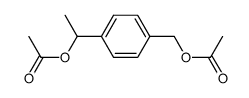 4-acetoxymethyl-(1-(R,S)-acetoxyethyl)benzene 结构式