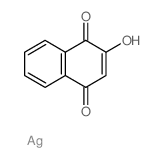 4-羟基-1,2-萘二酮银盐 结构式