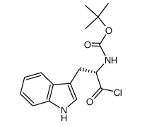 tert-butyl (S)-(1-chloro-3-(1H-indol-3-yl)-1-oxopropan-2-yl)carbamate 结构式