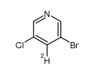 4-溴-3-氯-5-氘代吡啶 结构式