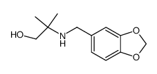 2-((benzo[d][1,3]dioxol-5-ylmethyl)amino)-2-methylpropan-1-ol 结构式