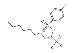 1,1,1-三氯-2-癸醇对甲苯磺酸酯 结构式