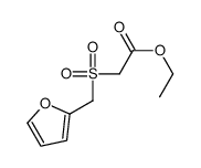 2-(呋喃-2-基甲基磺酰基)乙酸乙酯 结构式