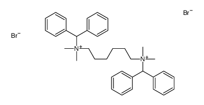 benzhydryl-[6-[benzhydryl(dimethyl)azaniumyl]hexyl]-dimethylazanium,dibromide 结构式