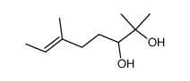 2,3-二羟基-2,6-二甲基-6-辛烯 结构式