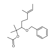 (E)-3-(benzyloxy)-2,6-dimethyloct-6-en-2-yl acetate 结构式
