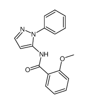 2-methoxy-N-(1-phenyl-1H-pyrazol-5-yl)benzamide 结构式