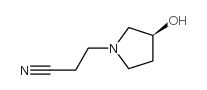 (S)-3-(3-羟基吡咯烷-1-基)丙腈 结构式