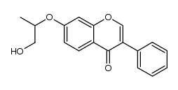 7-(2-羟基-1-甲基乙氧基)-3-苯基-4H-1-苯并吡喃-4-酮 结构式