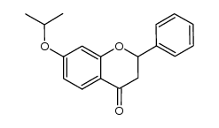 7-异丙氧基黄烷酮 结构式