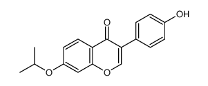 4H-1-Benzopyran-4-one, 3-(4-hydroxyphenyl)-7-(1-methylethoxy)- 结构式