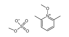 Pyridinium, 1-methoxy-2,6-dimethyl-, methyl sulfate (1:1) 结构式