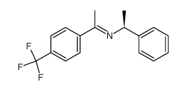 Benzenemethanamine, α-methyl-N-[1-[4-(trifluoromethyl)phenyl]ethylidene]-, [N(E),αS]- 结构式