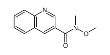 N-甲氧基-N-甲基喹啉-3-甲酰胺 结构式