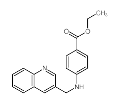4-(喹啉-3-基甲氨基)苯甲酸乙酯 结构式
