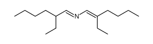 1-Hexen-1-amine, 2-ethyl-N-(2-ethylhexylidene)- 结构式