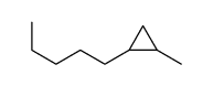 1-戊基-2-甲基环丙烷 结构式