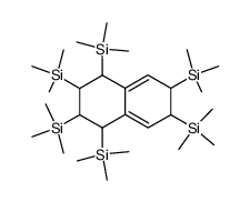 (1,2,3,4,6,7-hexahydronaphthalene-1,2,3,4,6,7-hexayl)hexakis(trimethylsilane) 结构式