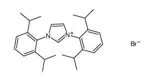 (1,3-bis(2,6-diisopropylphenyl)-1H-imidazol-2-ylidene)·HBr 结构式