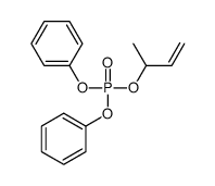 Phosphoric acid, 1-methyl-2-propen-1-yl diphenyl ester 结构式