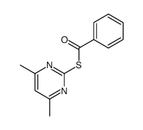 Benzenecarbothioic acid, S-(4,6-dimethyl-2-pyrimidinyl) ester 结构式