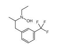 N-ethyl-N-[1-[3-(trifluoromethyl)phenyl]propan-2-yl]hydroxylamine 结构式