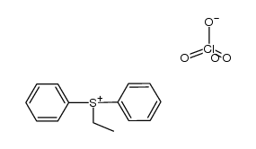 diphenylethylsulfonium perchlorate 结构式