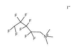 (2,2,3,3,4,4,5,5-Octafluoropentyl)trimethylammonium iodide 结构式