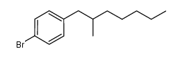 1-溴-4-(2-甲基庚基)苯 结构式