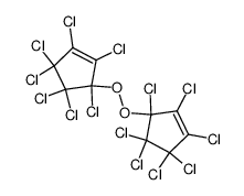 5,5'-peroxybis(1,2,3,3,4,4,5-heptachlorocyclopent-1-ene) 结构式