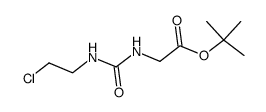 N-(2-chloroethylcarbamoyl)glycine t-butyl ester 结构式