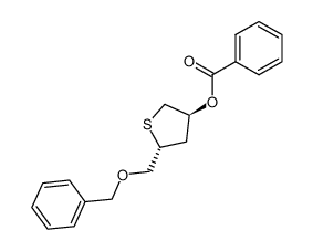 (2R,4S)-4-benzoyloxy-2-((benzyloxy)methyl)tetrahydrothiophene 结构式