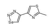 4-(2-甲基-4-噻唑基)-1,2,3-硒二唑 结构式