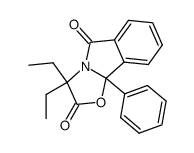 3,3-diethyl-9b-phenyl-9bH-oxazolo[2,3-a]isoindole-2,5-dione 结构式