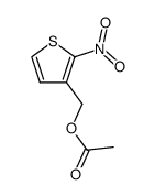 acetic acid-(2-nitro-[3]thienylmethyl ester) 结构式