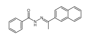 (E)-N'-(1-(naphthalen-2-yl)ethylidene)benzohydrazide 结构式