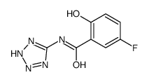 5-氟-2-羟基-N-(2H-四唑-5-基)苯甲酰胺 结构式